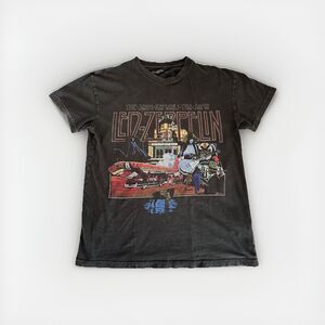 Led Zeppelin Abercrombie and Fitch T-shirt Band Tee Size Large Black